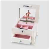 Footed White Jewelry Box