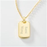 Gold Dog Tag - Horizontal