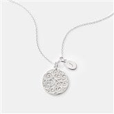 Silver Round Necklace