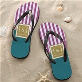 Classic Monogram Personalized Adult Flip Flops - 46699