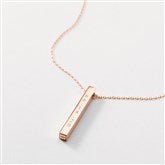 Rose Gold Cube Necklace