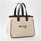 Mrs Canvas Leather Tote