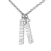 Silver Necklace-2 Names