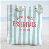 Sunkissed Stripes Personalized Terry Cloth Beach Bag - 47748