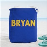 Shadow Name Personalized Terry Cloth Beach Bag - 47935