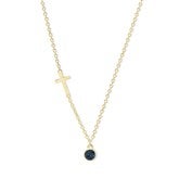 Gold Necklace- 1 Stone