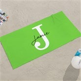 Simple Signature Personalized Beach Towels - 48084
