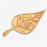 Personalized Small Leaf Charcuterie Tray  - 51790D