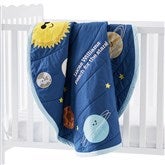Embroidered Outer Space Quilted Play Mat - 51856