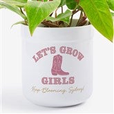 Personalized Lets Grow Girls Flower Pot by Jessie James Decker - 52363