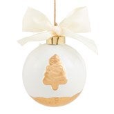 Gold Tree Hand-Painted Ball Ornament   - 52716