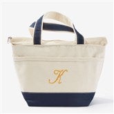 Embroidered Canvas Lunch Bag  - 53027