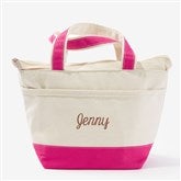 Embroidered Canvas Lunch Bag  - 53027