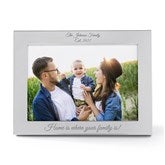Engraved Silver Flat 5x7 Picture Frame     - 53037