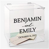 Personalized Ever After Acrylic Card Box by Jessie James Decker  - 53445