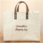 Embroidered Write Your Own Canvas Tote Bag by Jessie James Decker - 53464