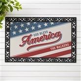 Red, White  Welcome Personalized Doormats - 54050