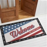 Red, White  Welcome Personalized Doormats - 54050