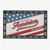 Red, White  Welcome Personalized Doormats - 54050