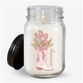 Personalized Cowgirl Bouquet Mason Jar Candle byJessie James Decker - 54576