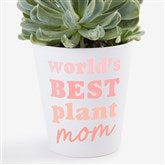 Personalized Best Plant Mom Mini Flower Pot by Jessie James Decker - 54580