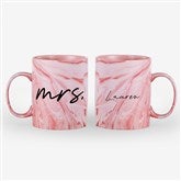 Mr.  Mrs. Personalized Marble Ceramic Mug - 54647