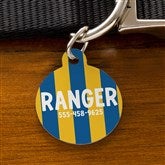 Bold Stripe Personalized Dog ID Tags  - 54892