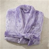 Luxe Fleece Robe - Purple