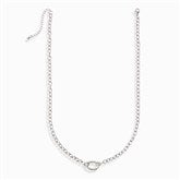 Cable Necklace - Silver