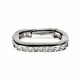 Pave Carabiner - Silver