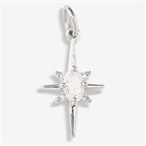 North Star Charm - Silver