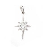 North Star Charm - Silver