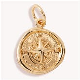 Compass Charm - Gold