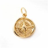Compass Charm - Gold