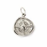 Compass Charm - Silver