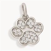 Paw Print Charm - Silver