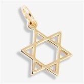 Star of David Charm - Gold