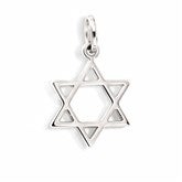 Star of David Charm - Silver