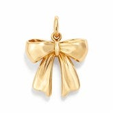 Kittenish Bow Charm - Gold