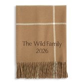 Camel  White Throw- Open Text