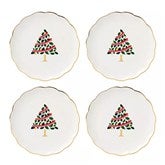 Evergreen Scallop Plates S/4