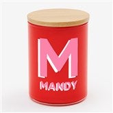 Shadow Initial  Name Personalized Color Splash 12oz Candle  - 56555