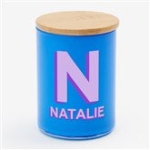 Shadow Initial  Name Personalized Color Splash 12oz Candle  - 56555