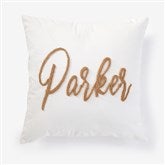 Personalized Punch Needle Script Pillow  - 56573D