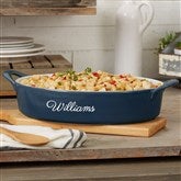 Navy Oval Baker
