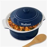 Engraved Round Casserole Dish With Lid  - 56625