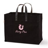 Black Canvas Tote Bag