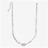 Silver Paperclip Necklace