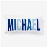 Personalized Punch Needle Gradient Name Pillow  - 56950D
