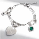3 Charm Bracelet - Silver